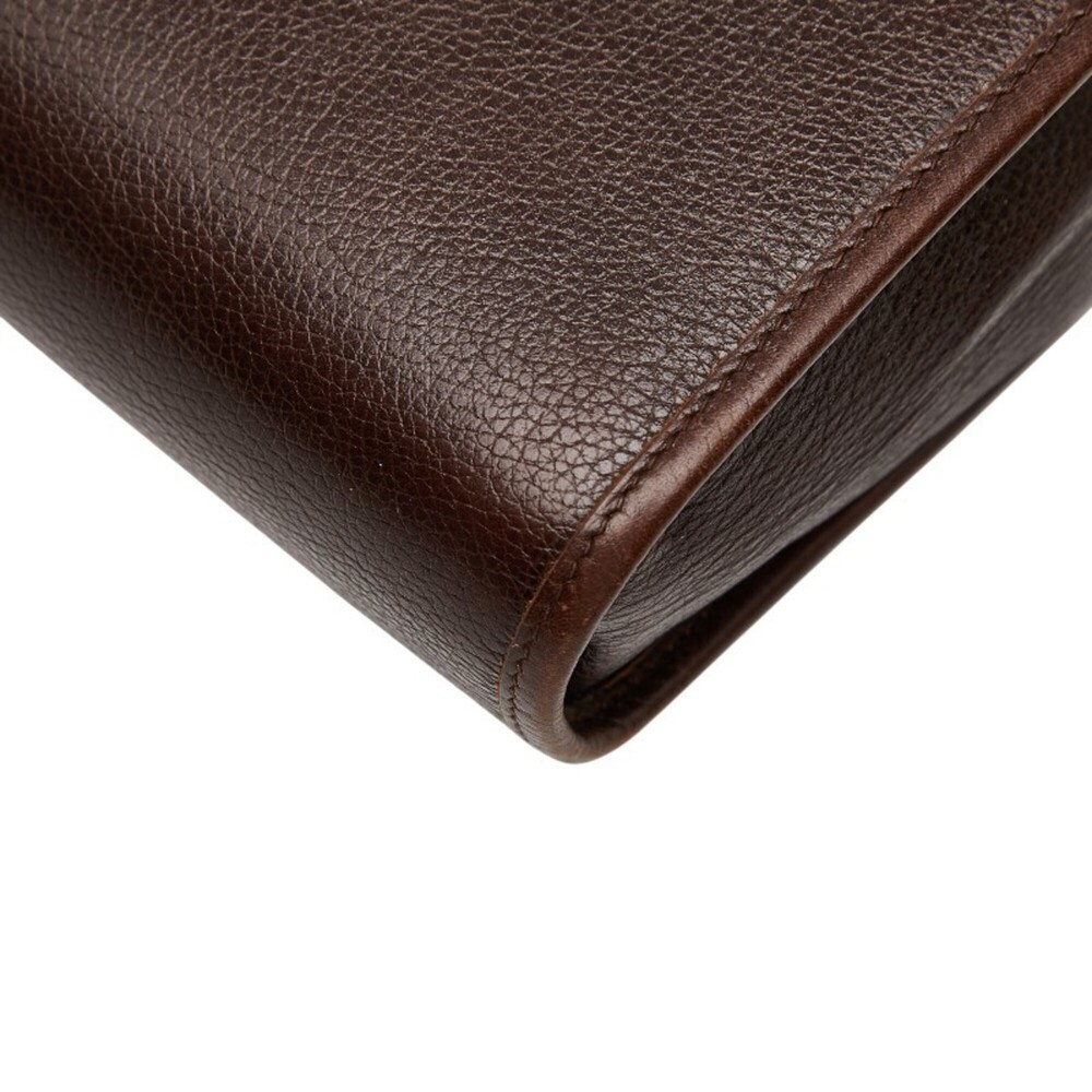 CHRISTIAN DIOR Brown Leather Shoulder Bag - Picture 6 of 10